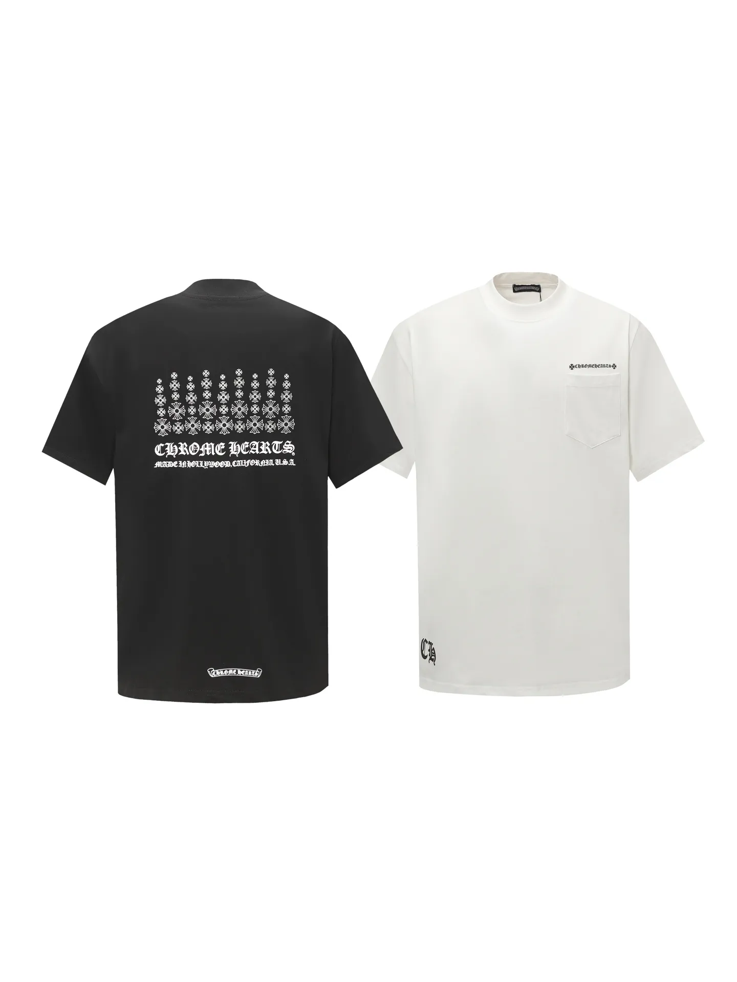🅿️170 CHROME HEARTS/Chrome Heart CH starry cross printed short-sleeved T-shirt The fabric is made of 280g heavy combed cotton, customized with 32 count 1*1 threads. The ready-made garments are washed twice. The fabric is comfortable and skin-friendly without any strange feeling. Custom-dyed fabrics with high textile density, good drape and not easy to deform. The thick texture and compact spinning process will not affect the breathability of the fabric. The color saturation is very high. Imported digital direct-injection printing technology. A versatile and good-looking short sleeve. The loose fit covers the flesh and looks slim. Color: black, white Size: XS-L